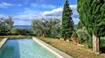 Toscana Immobiliare - Villa with pool, attic, tool shed and log cabin for sale on a hilltop in Casentino, Tuscany.
