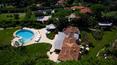 Toscana Immobiliare - Aerial photo of the villa with pool for rent in Elba Island