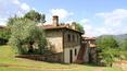 Toscana Immobiliare - view from the farmhouse with swimming pool and park for sale in panoramic position