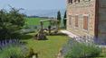 Toscana Immobiliare - All around is a large garden with a magnificent view over the Val d'Orcia
