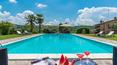 Toscana Immobiliare - El jardín que rodea la propiedad alberga una hermosa piscina