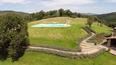 Toscana Immobiliare - Il giardino ospita un'incantevole piscina situata tra le colline e i boschi umbri
