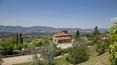 Toscana Immobiliare - Property with country house, outbuildings, restaurant, pool and 8 ha of land for sale in a panoramic position in Reggello, close to Florence, Tuscany.
