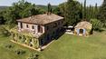 Toscana Immobiliare - Panoramic farmhouse with swimming pool and land for sale in Lucignano, Tuscany