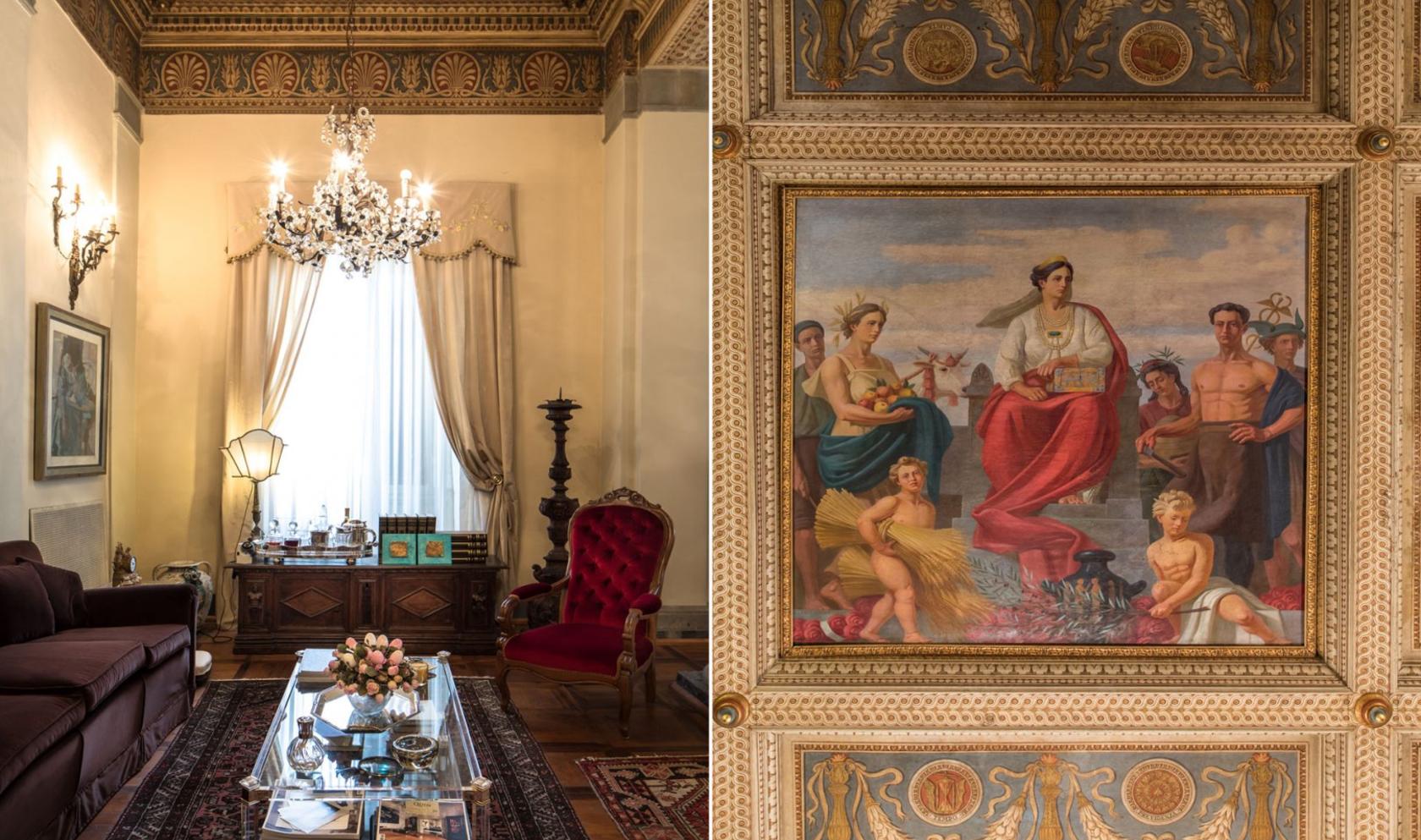 Toscana Immobiliare - Luxury frescoed apartment for sale cortona, Tuscany