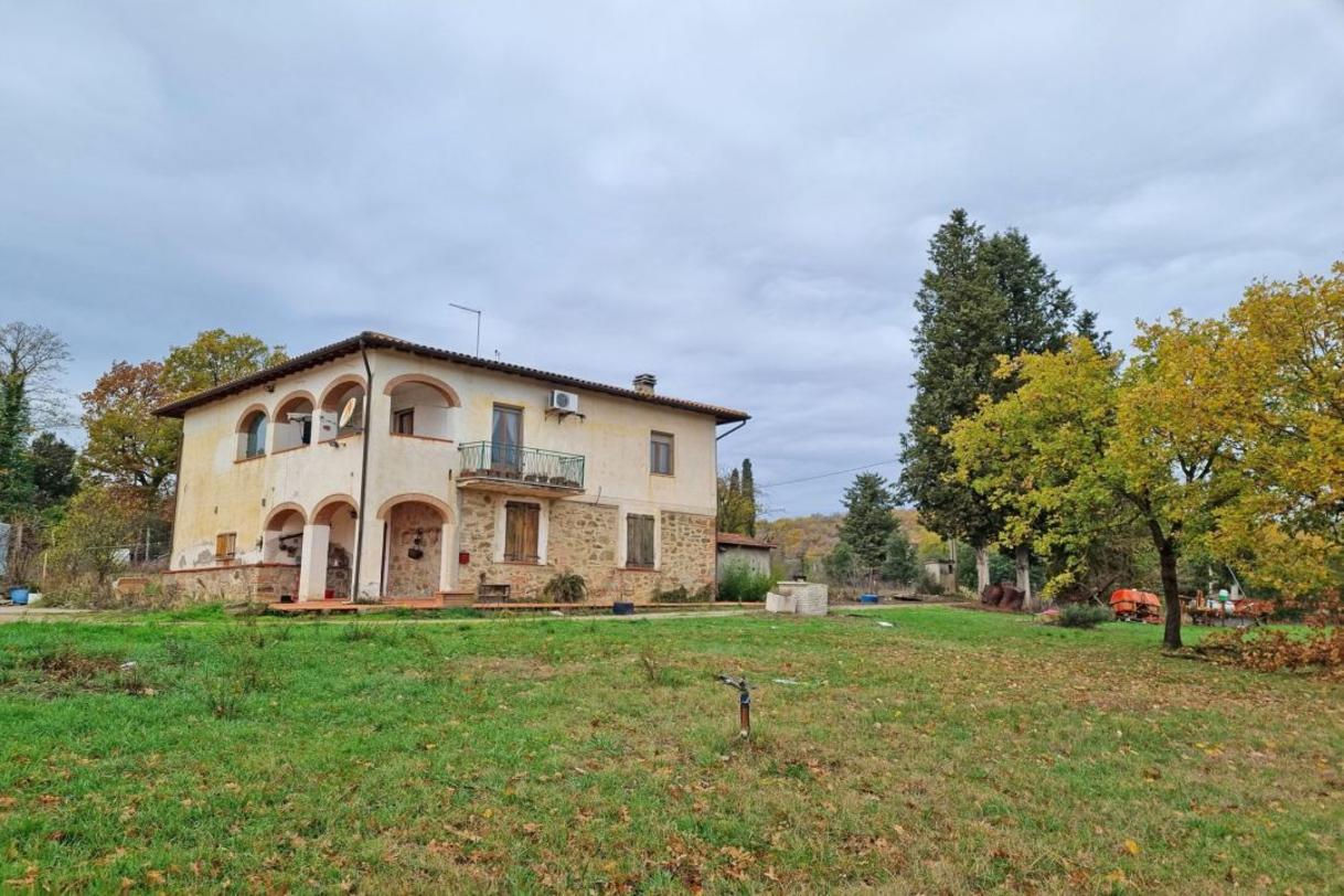 Toscana Immobiliare - The property is surrounded by 12 hectares of flat land, cultivated with arable crops except for 1 hectare of woodland